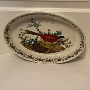 PORTMEIRION CASSEROLE SERVEWARE BAKE DINING COMMON PHEASANT WHITE BROWN GREEN